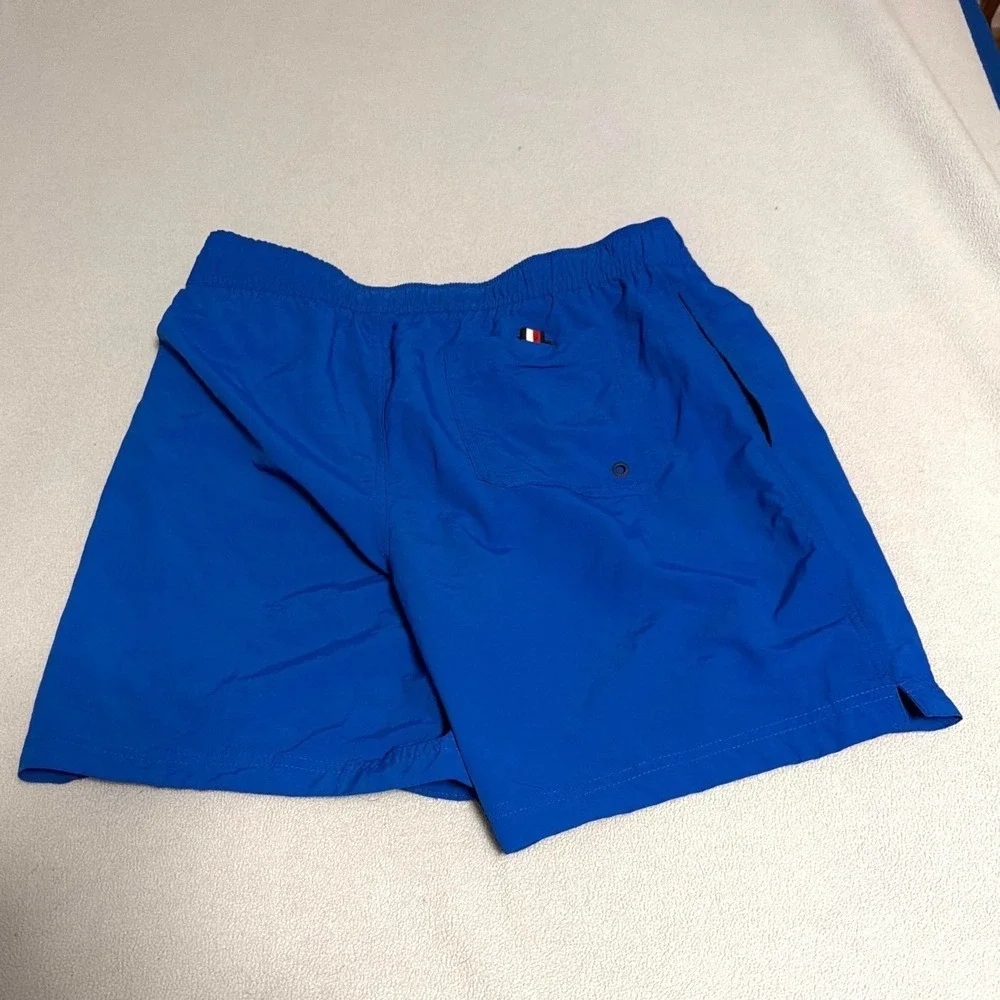 Tommy Hilfiger Blue Swim Trunks Mesh Lined Drawstring Waist Mens M